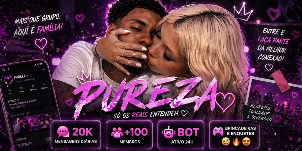 Imagem do grupo de WhatsApp Pureza 💕