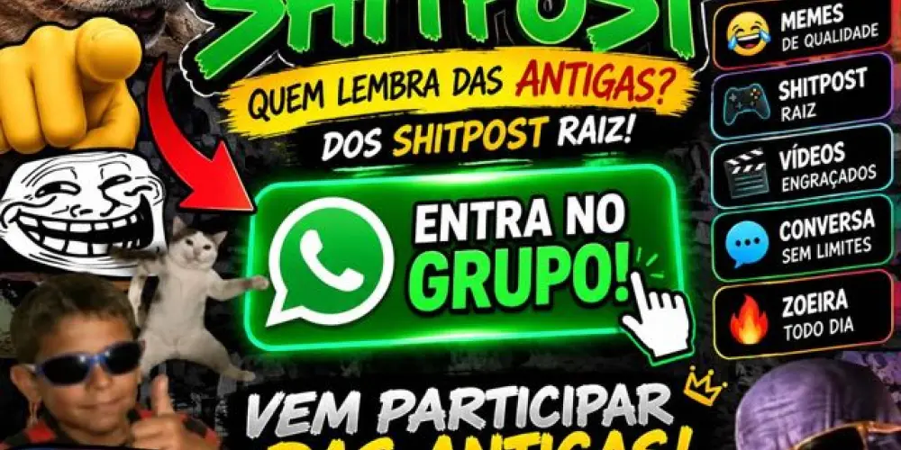 Imagem do grupo de WhatsApp REAL SHITPOSTER - VIBE 2019