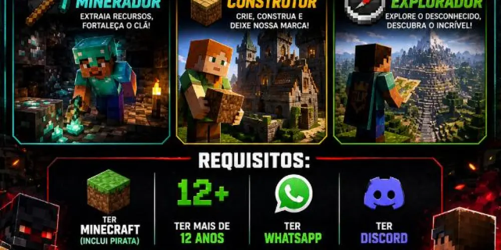 Imagem do grupo de WhatsApp Recrutamento clã RLK-ALFA