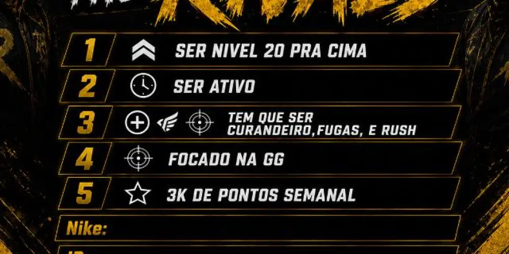 Imagem do grupo de WhatsApp Recrutamento THE RIVALS