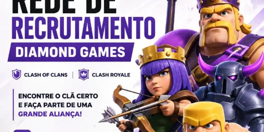 Imagem do grupo de WhatsApp 💎 Rede de Recrutamento Diamond Games — Clash