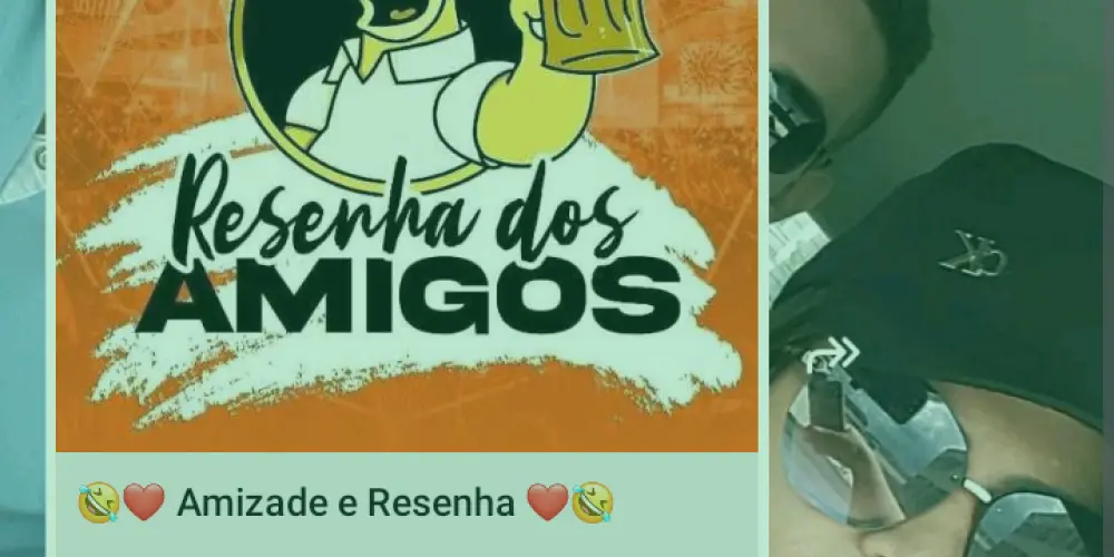 Imagem do grupo de WhatsApp resenha dos amigos