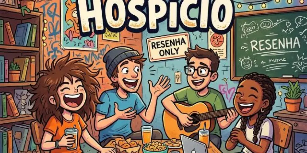 Imagem do grupo de WhatsApp Resenha no hospício