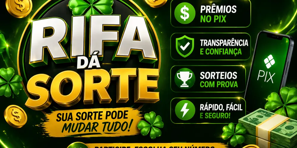 Imagem do grupo de WhatsApp Rifa dá sorte