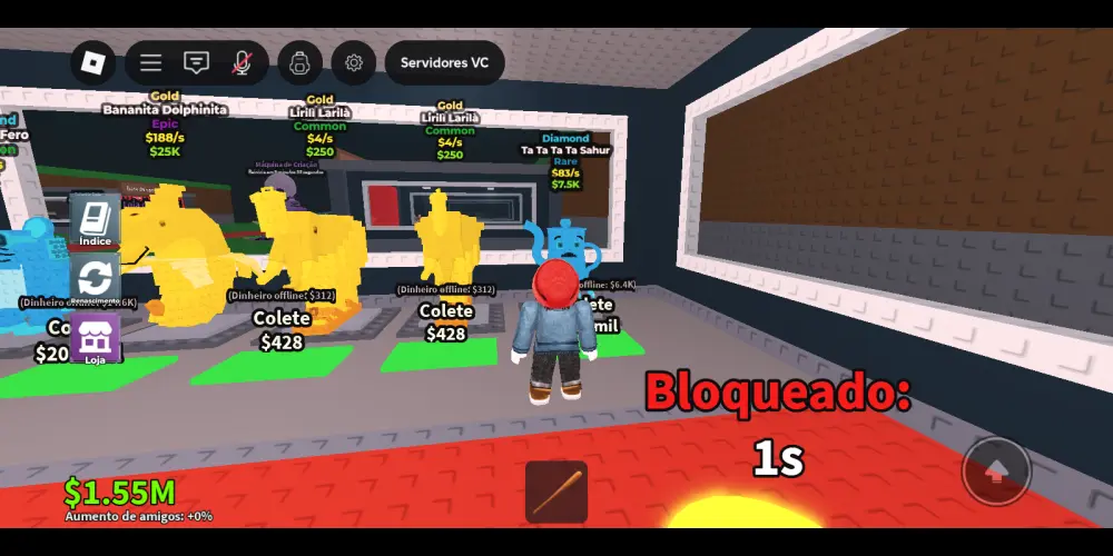 Imagem do grupo de WhatsApp Roblox e free fire e outros games vende conta ou brainrot