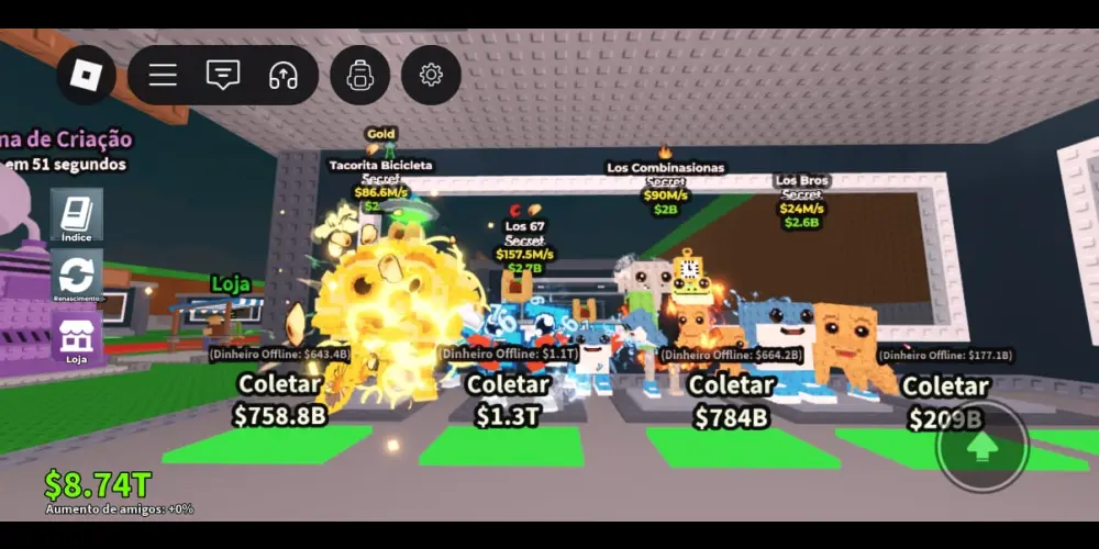 Imagem do grupo de WhatsApp ROUBE UM BRAINROT