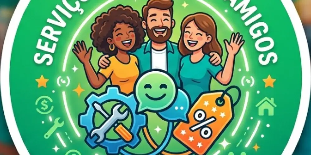 Imagem do grupo de WhatsApp SERVIÇOS, OFERTAS E AMIGOS
