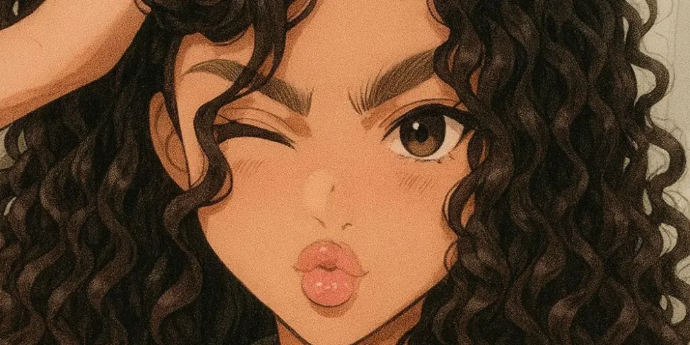 Imagem do grupo de WhatsApp Só as cacheadas