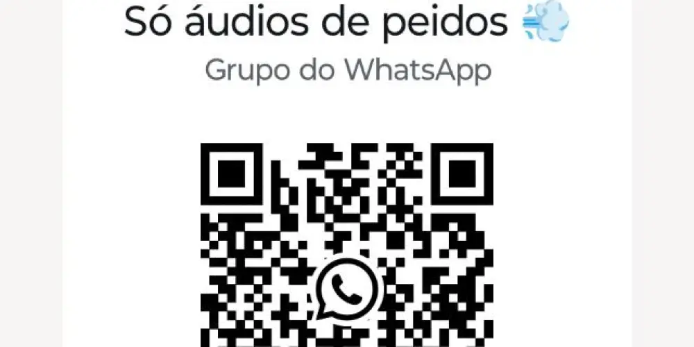 Imagem do grupo de WhatsApp Só áudios de peidos 💨