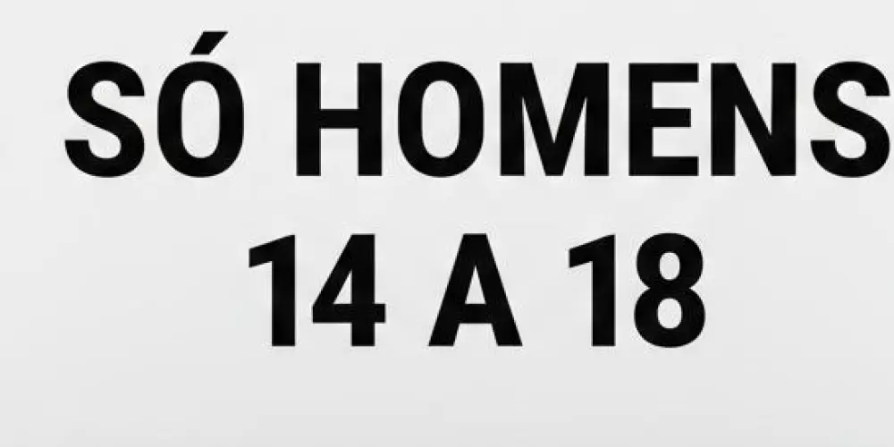 Imagem do grupo de WhatsApp Só homens 14 a 18