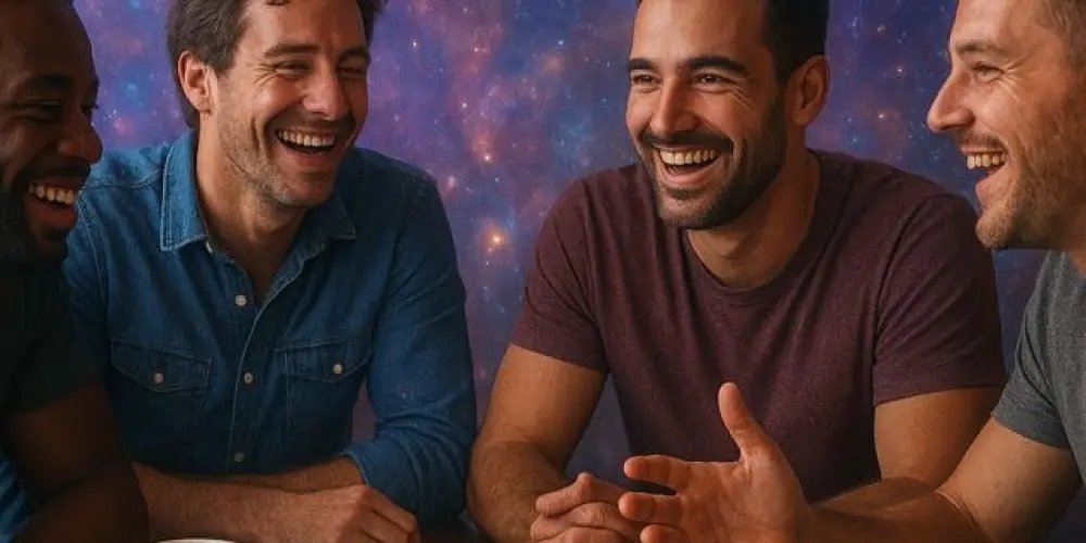 Imagem do grupo de WhatsApp Só os caras