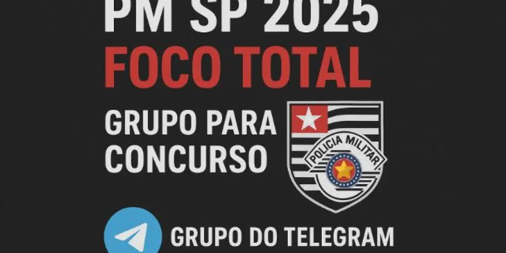 Imagem do grupo de WhatsApp SOLDADO 🚔👮🏻👮🏻‍♂️PM SP 2025 – Foco Total