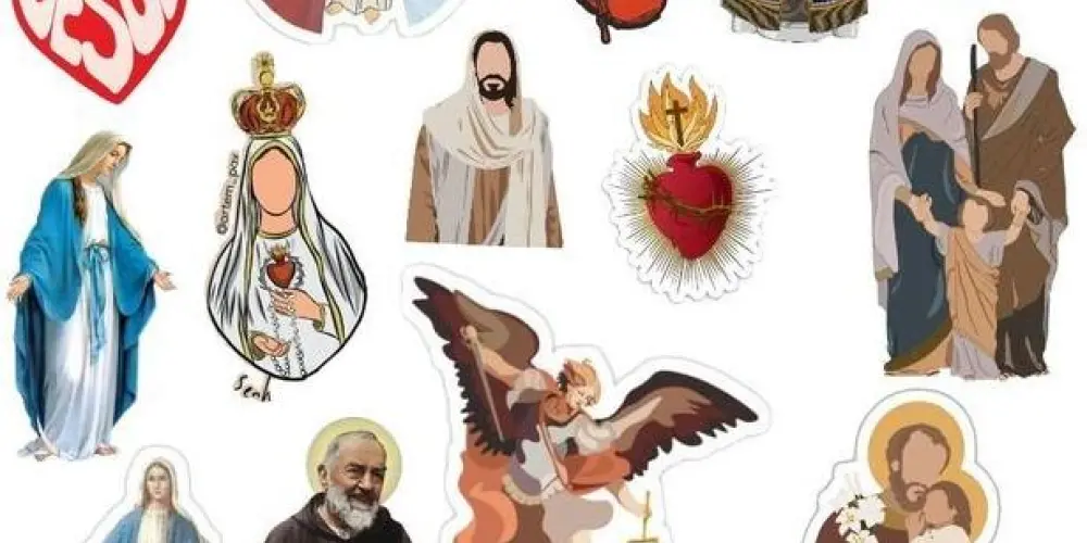 Imagem do grupo de WhatsApp Sticker Católico