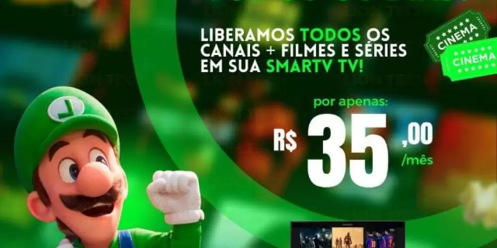 Imagem do grupo de WhatsApp Tenha todos os canais liberado na sua tv