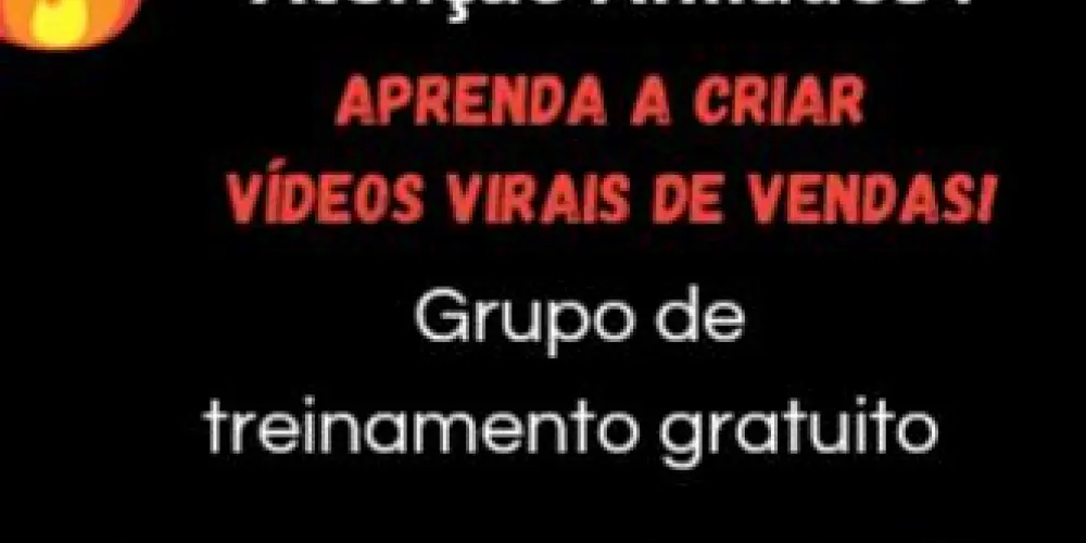 Imagem do grupo de WhatsApp TREINAMENTO GRATUITO 😍