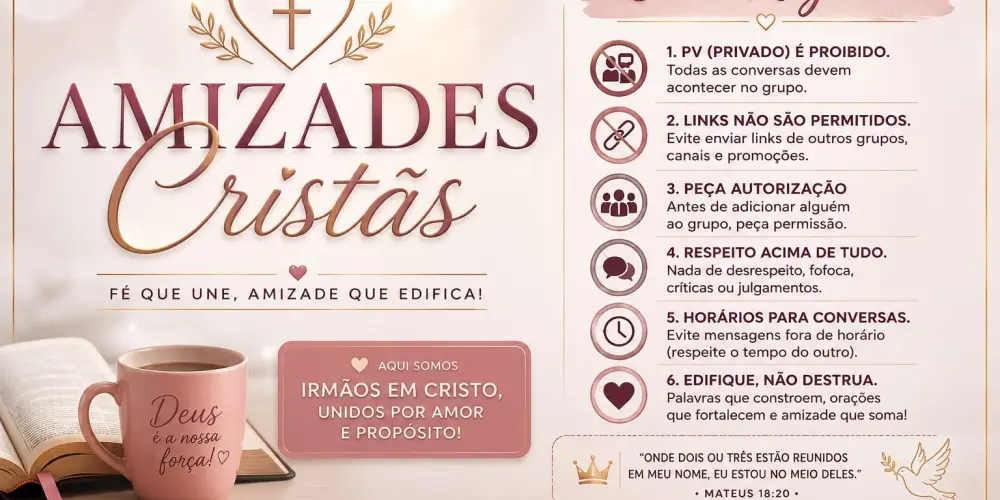 Imagem do grupo de WhatsApp Triagem Amizade Cristã