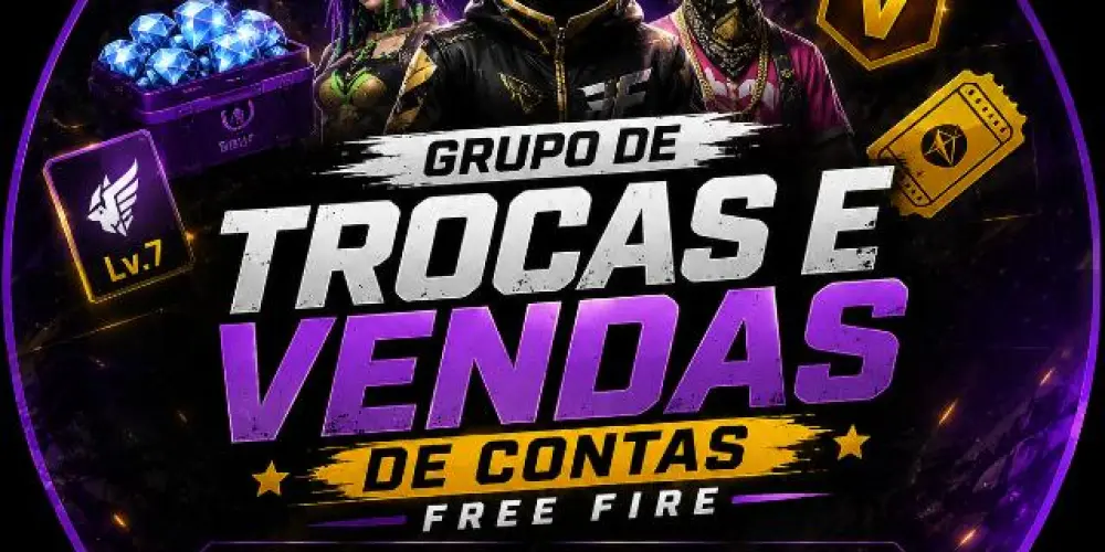 Imagem do grupo de WhatsApp Trocas e vendas FF