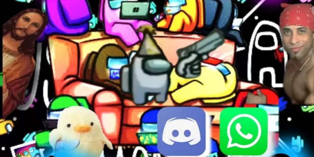 Imagem do grupo de WhatsApp 🔴TROPA DO AMONG US🔵