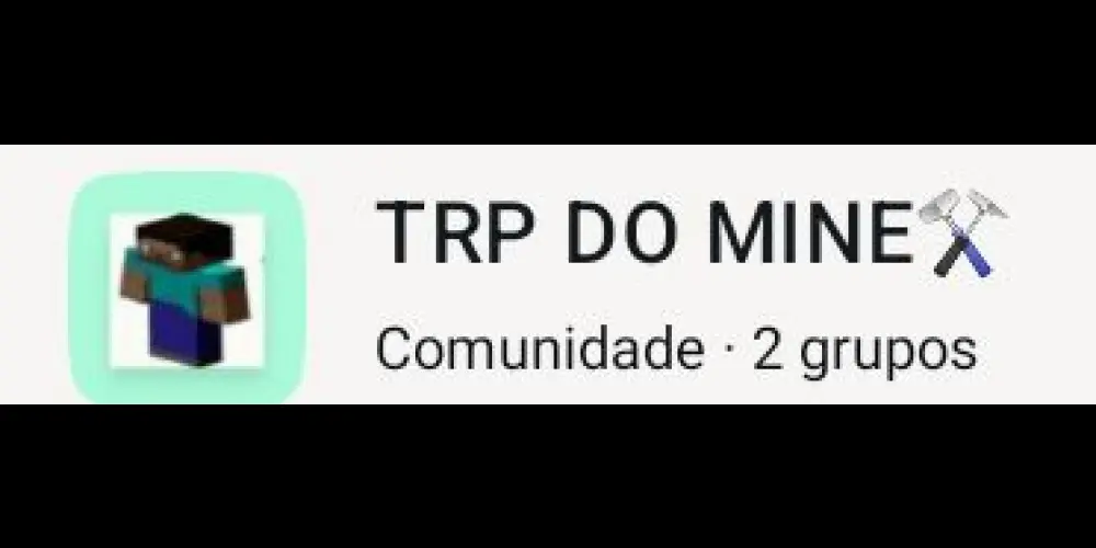 Imagem do grupo de WhatsApp TRP DO MINECRAFT