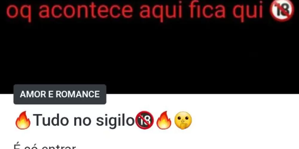 Imagem do grupo de WhatsApp Tudo no maior sigilo/discreto obs. So nessa região RN/PB😋🤐👅