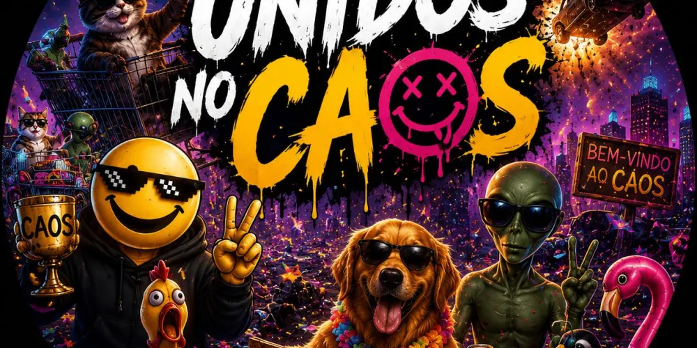 Imagem do grupo de WhatsApp Unidos no caos