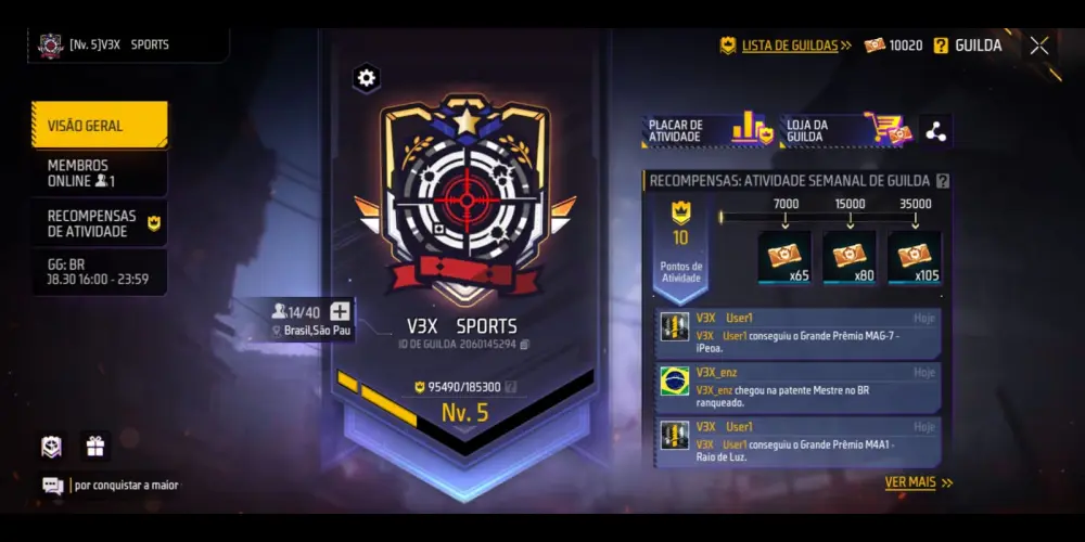 Imagem do grupo de WhatsApp V3X recrutamento