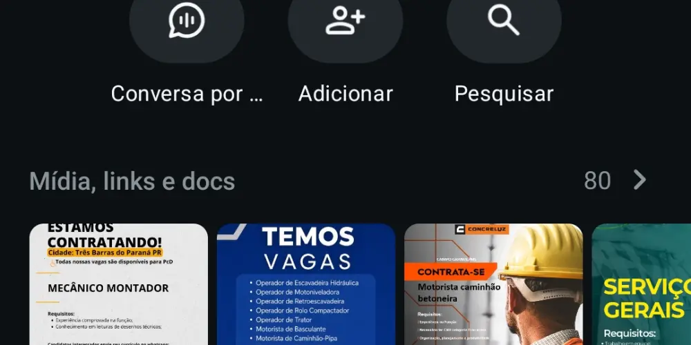 Imagem do grupo de WhatsApp Vagas de emprego