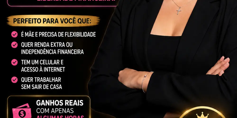 Imagem do grupo de WhatsApp VAGAS DE HOME OFFICE PARA MÃES E MULHERES QUE NÃO PODEM TRABALHAR FORA