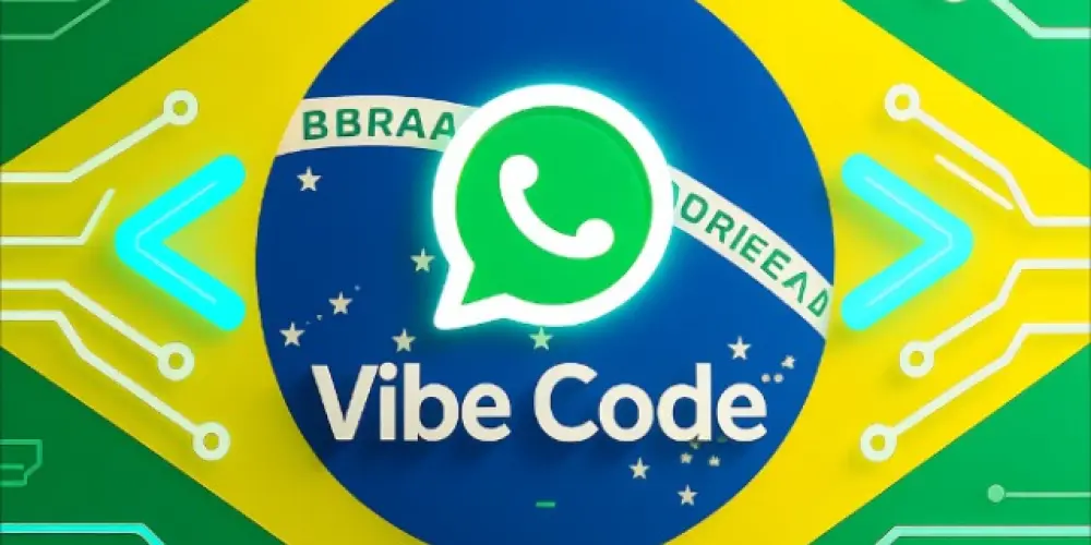 Imagem do grupo de WhatsApp Vibe Code Brasil