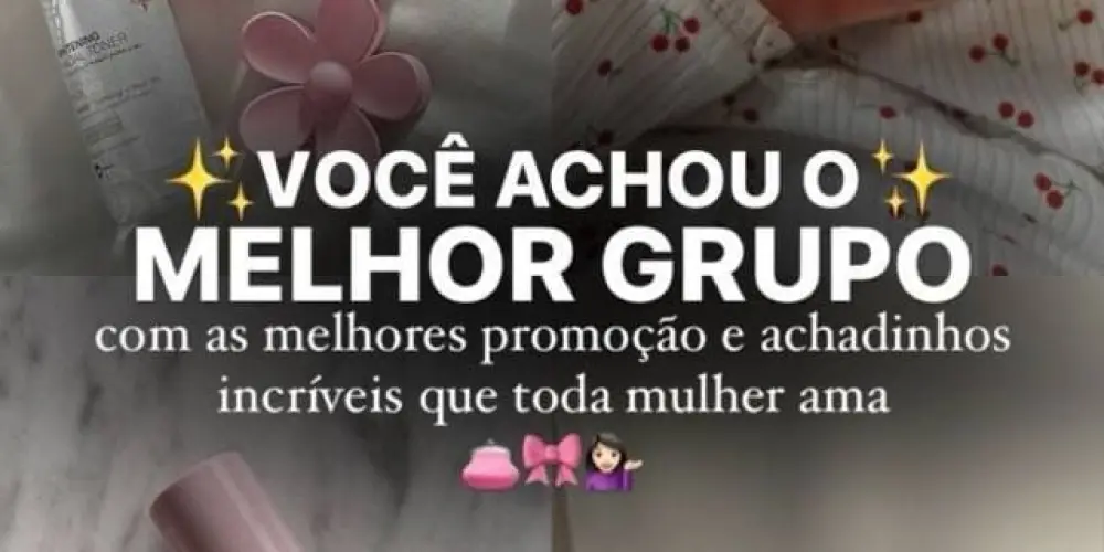 Imagem do grupo de WhatsApp Viciadas em Shoppe 🛍️🛒