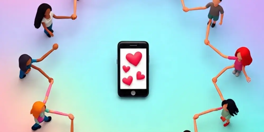 Imagem do grupo de WhatsApp Virtual friendships