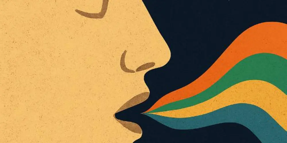 Imagem do grupo de WhatsApp Vozes e pensamentos