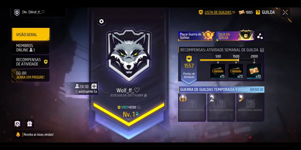 Imagem do grupo de WhatsApp Wolff_ff