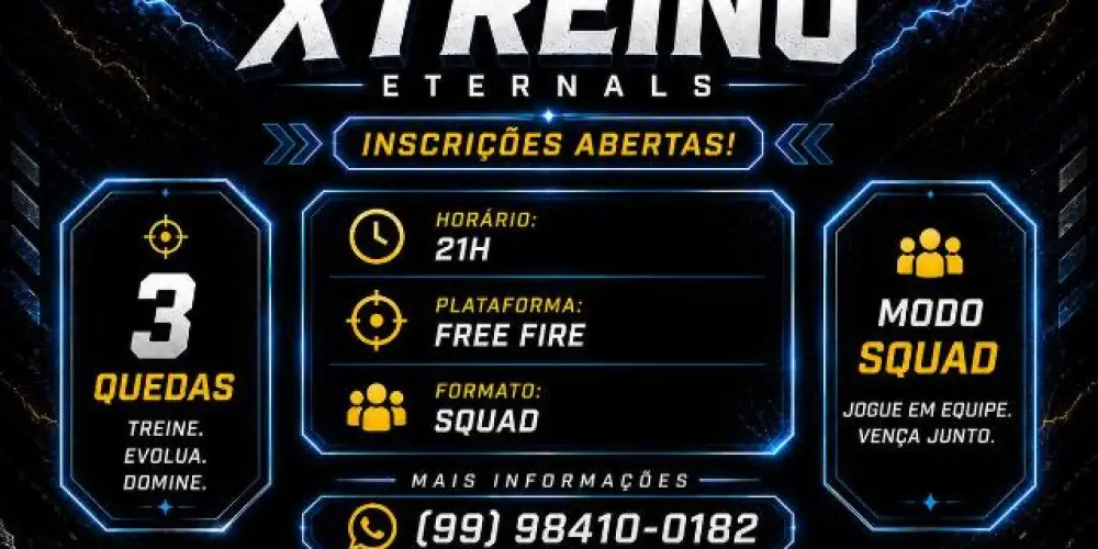 Imagem do grupo de WhatsApp Xtreino Eternals