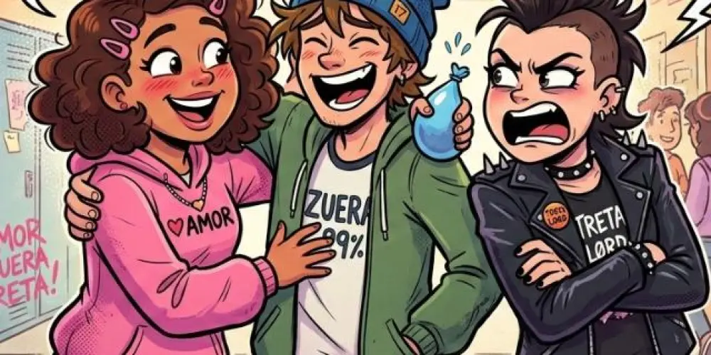 Imagem do grupo de WhatsApp Zueras amizade amor e tretas